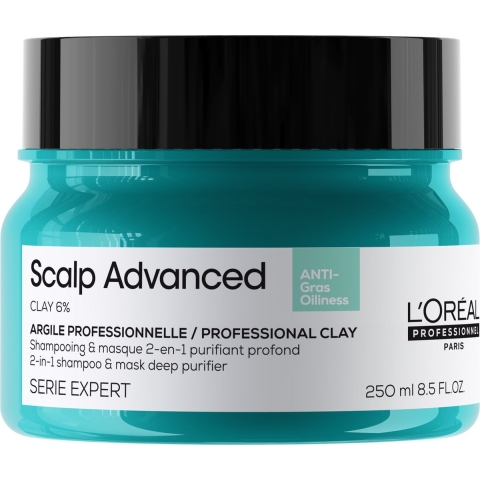 L'Oréal Professionnel SE Scalp Advanced 2-in-1 Shampoo and Mask Deep Purifier Clay 250ml