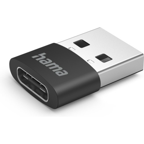 Hama USB-C-adapter USB-A-stek. - USB-C-aansl. Zonder Kabel 480 Mbit/s 3 St.