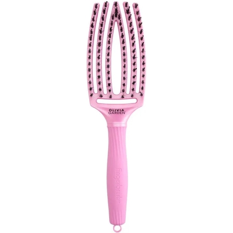 Olivia Garden Fingerbrush Care Iconic Boar&Nylon Celestial Pink