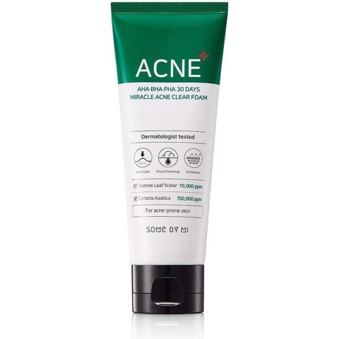 Some by Mi AHA BHA PHA 30 Days Miracle Acne Clear Foam 100ml