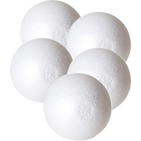 Piepschuim hobby vormen DIY ballen - 10x - styropor bollen - 9 cm -