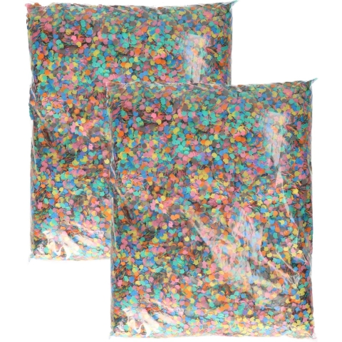 Luxe multicolor confetti - 2 kilo - Carnaval feest confetti - papier -