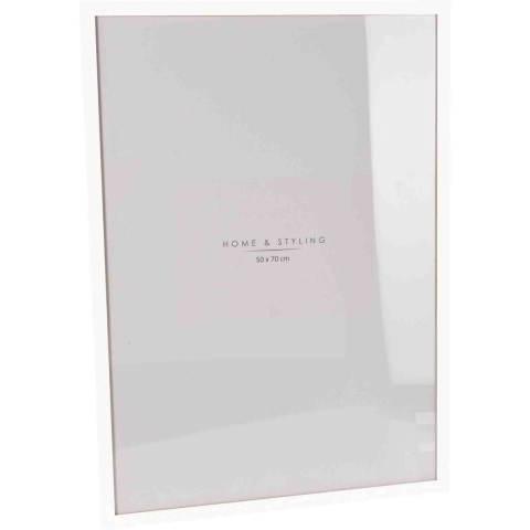 Kunststof fotolijst wit geschikt voor een foto van 50 x 70 cm -