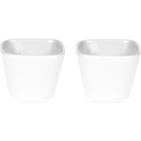 8x stuks eierdopjes van porselein wit 5 cm -