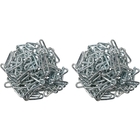 Ketting / voetkettingen / kettingschakels - 2x - staal - 3 m - 6 mm -