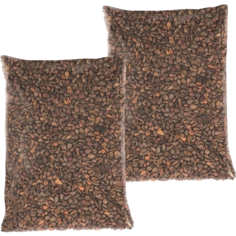 Hobby/knutsel Druivenpitten vulmateriaal - 2x - 500 gram - warmtekussen vulling -