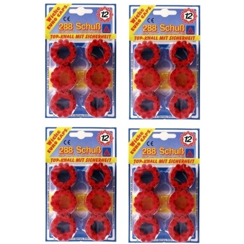 Plaffertjes - 12 schots - 1152 schoten - kogels klappertjespistool - speelgoedpistool munitie -