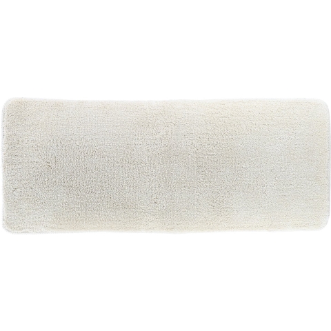 Tendance Badmat Aquarius - microfiber - hoogpolig - extra lang - creme wit - 50 x 120 cm - antislip -
