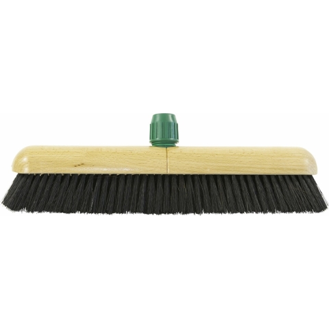 Bezemkop binnen - zwart - FSC hout/paardenhaar - 50 cm -