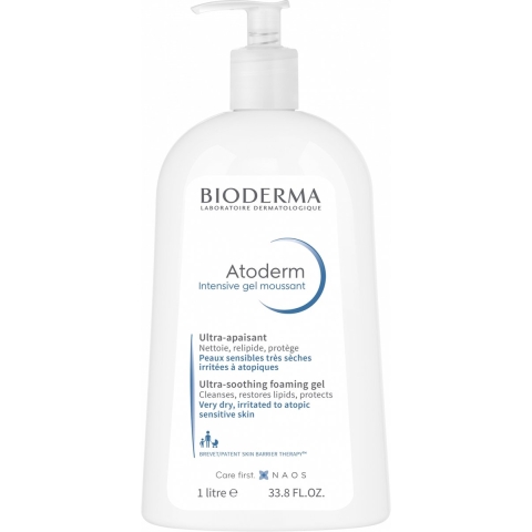 Bioderma Atoderm Intensive Gel moussant Ultra-Soothing Foaming Gel 1000ml