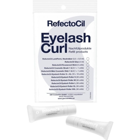 Refectocil Eyelash Curl Refill - Lashperm, Neutralizer 3,5ml&3,5ml