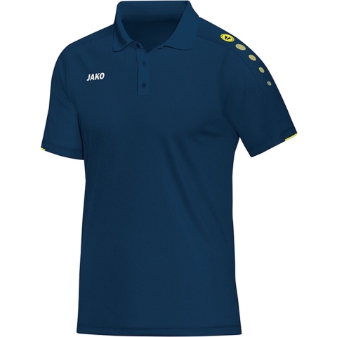 JAKO 6350 Polo Classico - Nachtblauw/Citroen - 3XL