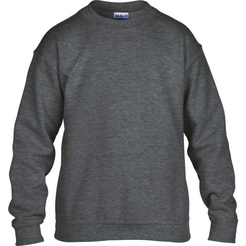 Gildan G18000K Heavy Blend™ Youth Crewneck Sweatshirt - Dark Heather - XL (176)