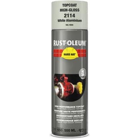 Rust-Oleum Hard Hat 2114 - RAL 9006 Aluminium Wit - 0,5L