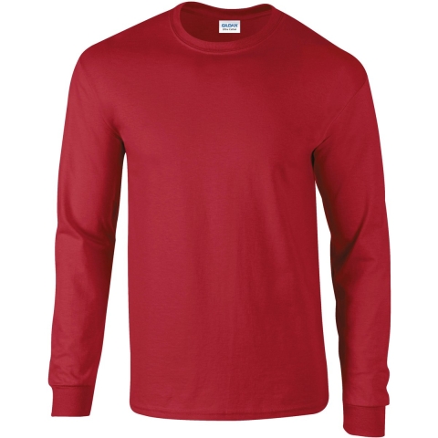 Gildan G2400 Ultra Cotton™ Long Sleeve T-Shirt - Cardinal Red - XL