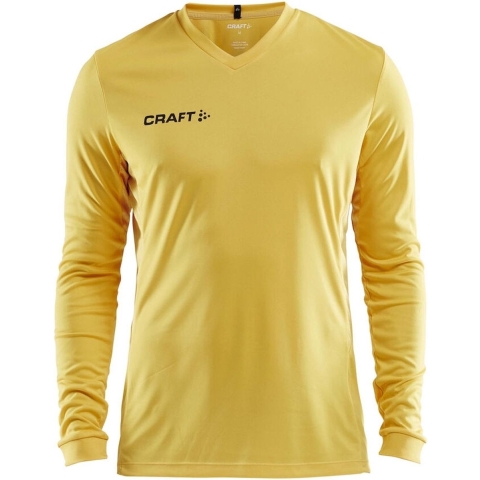 Craft 1906886 Squad Solid Jersey LS JR - Yellow - 158/164