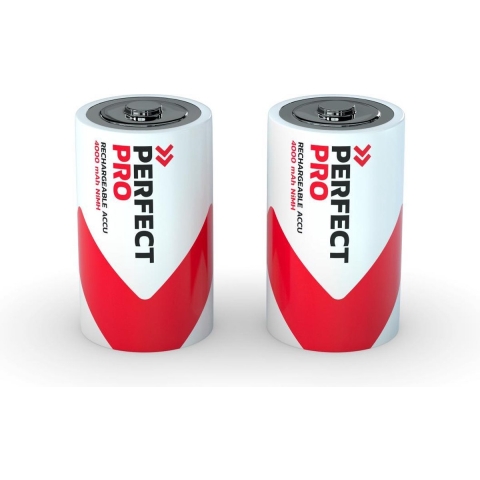 PerfectPro B-C2 Batterij NiMH 4000 MAh, 2 Stuks C