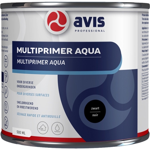 Avis Aqua Multiprimer Zwart - 0,5L