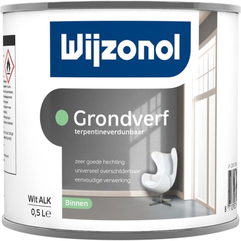 Wijzonol Int Grondverf Terpentineverdunbaar - Op Kleur Gemengd - 0,5L