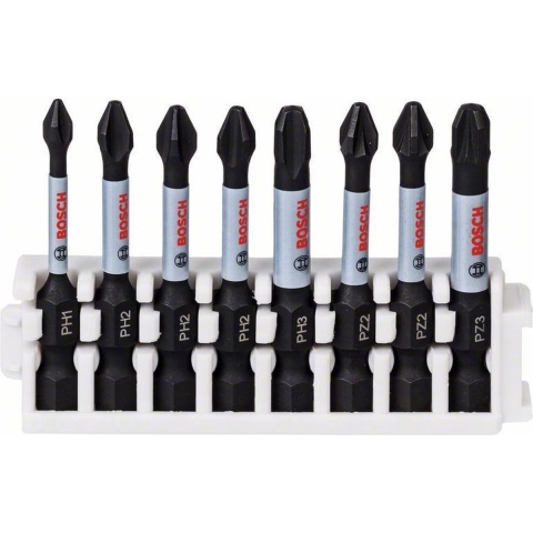 Bosch 2608522328 8 Delige Control Impact Bits - PH1/2/3 / PZ2/3