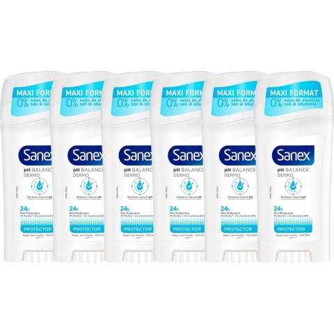 Sanex Sanex Deostick - Dermo Protector 65 ml. 6 x Voordeelpak