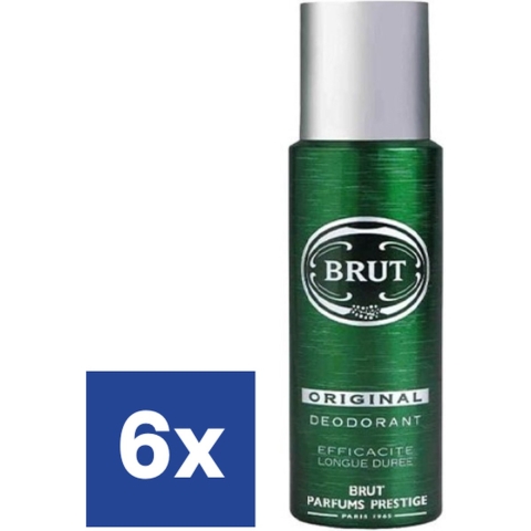 Brut Brut Deospray - Original 200 ml. 6 x Voordeelpak