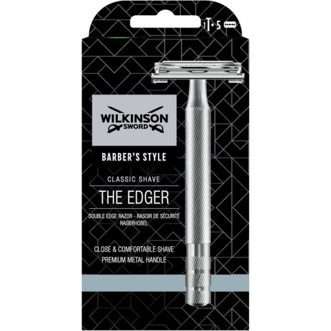 Wilkinson Wilkinson Barber's Style Classic Shave The Edger Safety Scheermes + 5 Mesjes