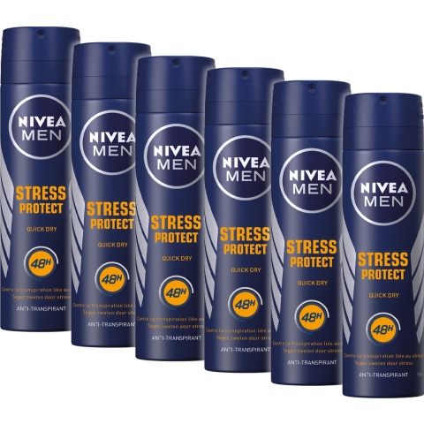 Nivea Nivea Deospray Men - Stress Protect 150 ml. 6 x Voordeelpak