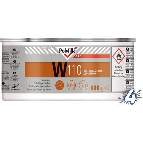Polyfilla W110 Lakplamuur 800 Gr (Blik)