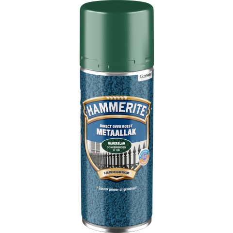 Hammerite Hamerslag Metaallak - Donker Groen - 400ml