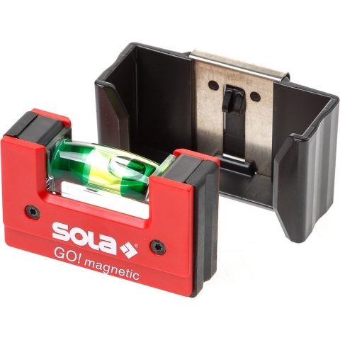 Sola GO! Magnetic CLIP Compacte Waterpas Met Gordelclip - Magnetisch
