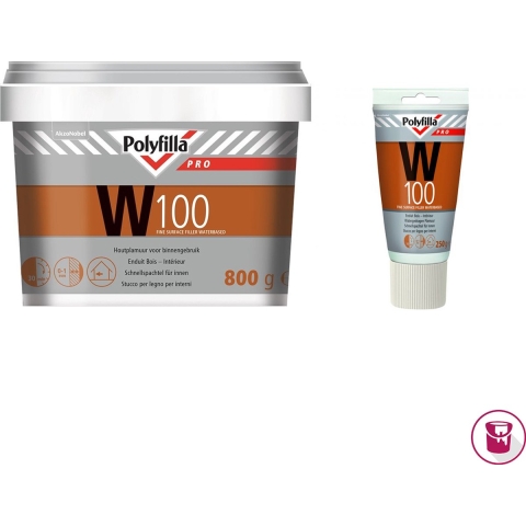 Polyfilla W100 Watergedragen Plamuur - 800gr