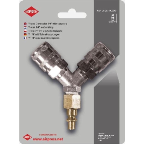 Airpress 4303040 - Y-stuk Snelkoppeling Orion 1/4"
