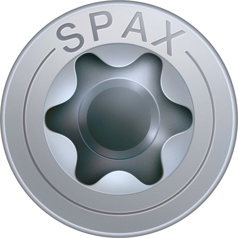 SPAX 191011000000 Universele Schroef - T-STAR Plus T30 - 6.0 X 100mm - Verzonken Kop - Deeldraad - WIROX (100st)