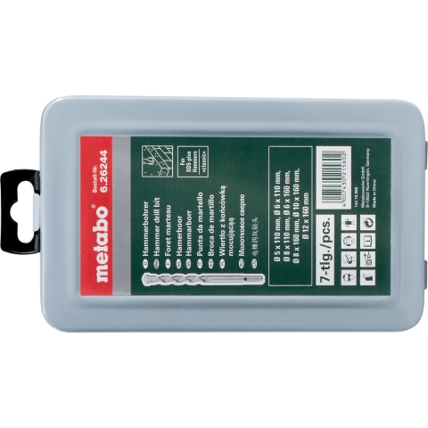 Metabo 626244000 SDS-Plus 7 Delige Hamerborenset