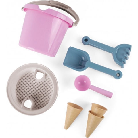 Dantoy Thorbjorn emmer en ijshoorn set roze