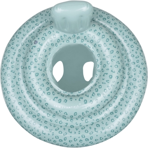 Swim Essentials Baby Float Groen Panterprint 0-1 jaar