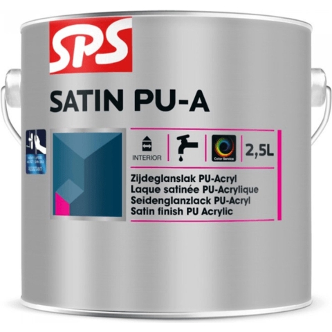 SPS Satin PU-A Lak - 100% Wit - 0,75L