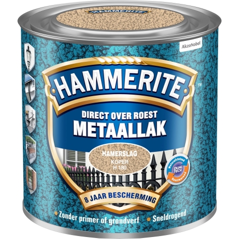 Hammerite Metaallak Hamerslag - Koper - 250ml