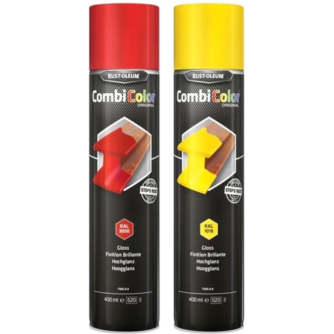 Rust-Oleum Combicolor Hamerslag Spuitbus - Lichtgrijs - 400ml