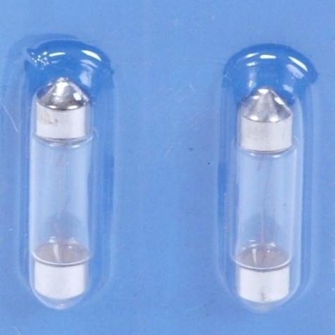 Lampje buis 12V-5W 2 stuks (10 x)
