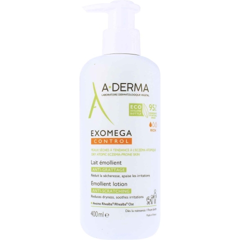 A-Derma Exomega Control Emolliërende Melk | 400 ml