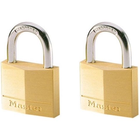 Masterlock 2 x 50mm padlocks ref. 150EURD - keyed alike padlocks - 150EURT