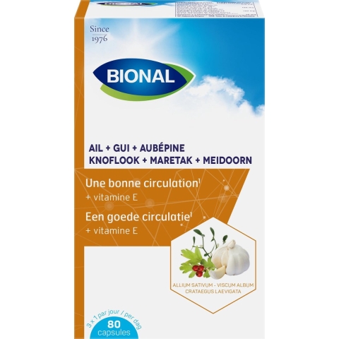 Bional Knoflook + Maretak + Meidoorn | 200 capsules