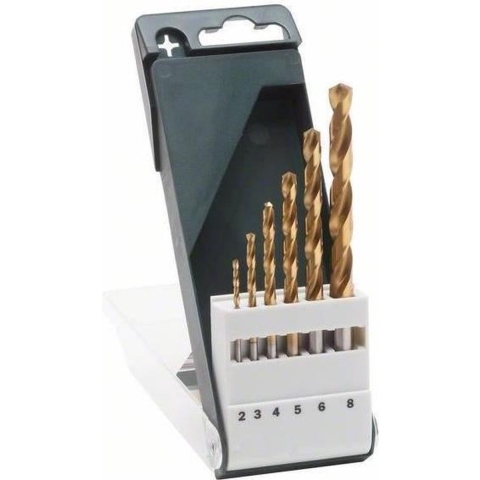 Bosch Accessoires 6-Delige Metaalboorset HSS-Tin | Din 338 - 2609255113