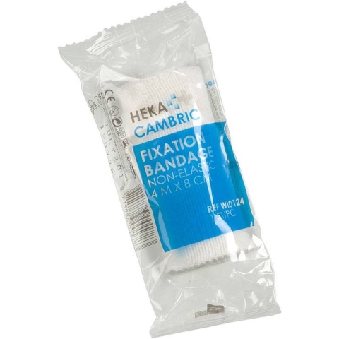 Heka Cambric Fixation Bandage Non-Elastic 4 m x 8 cm | 20 stuks