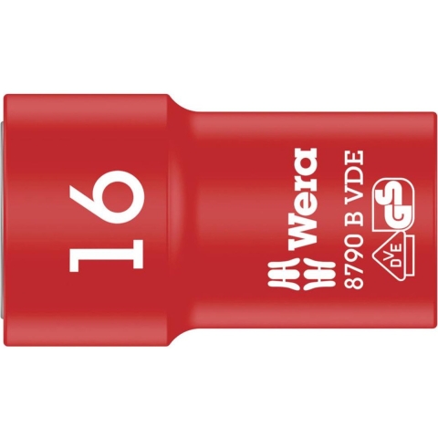 Wera 8790 B Zyklop VDE doppen, geïsoleerd, voorzien van 3/8" aandrijving, 16.0 x 46.0 mm - 1 stuk(s) - 05004960001