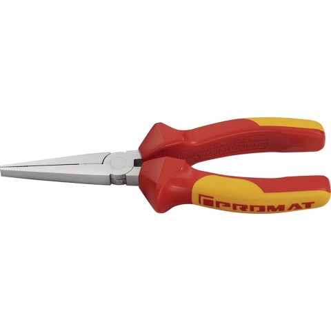 Promat Langbektang | totale lengte 160 mm | tang verchroomd lang, plat | VDE meercomponenten mantels - 4000810271 4000810271