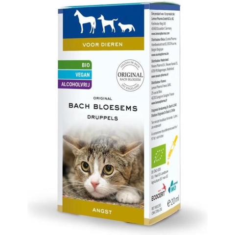 Bach Bloesems Original voor Dieren Druppels Angst | 20 ml