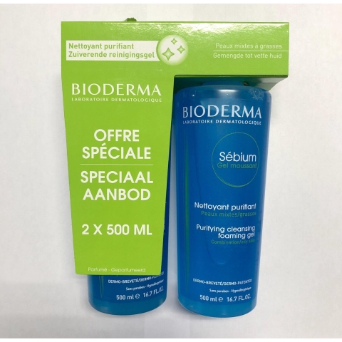 Bioderma Sébium Schuimgel DUO | 2 x 500 ml PROMO